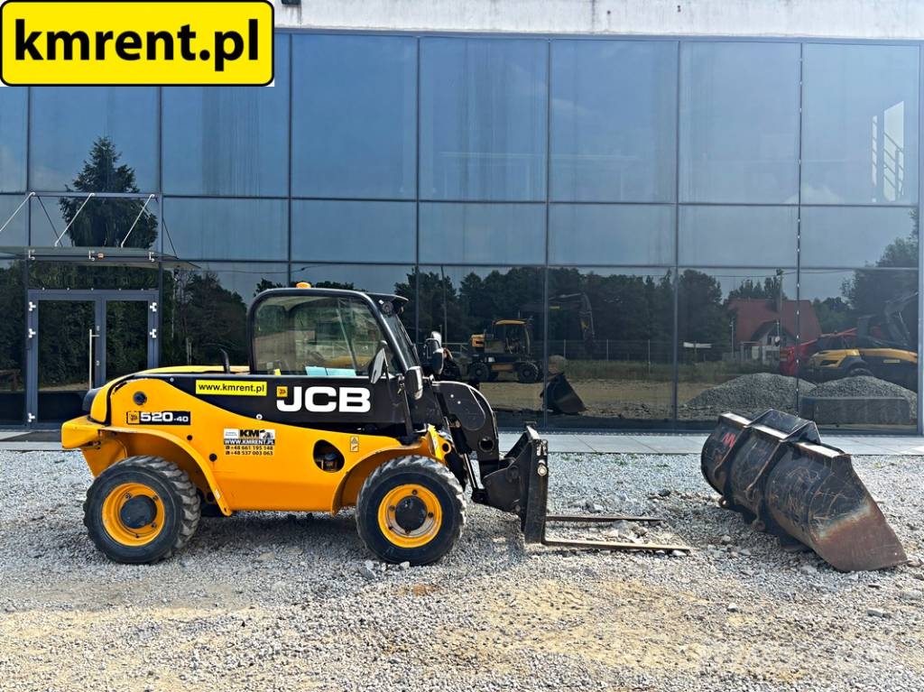 JCB 520-40 4WS ŁADOWARKA TELESKOPOWA 2020R | MANITOU M Ładowarki teleskopowe