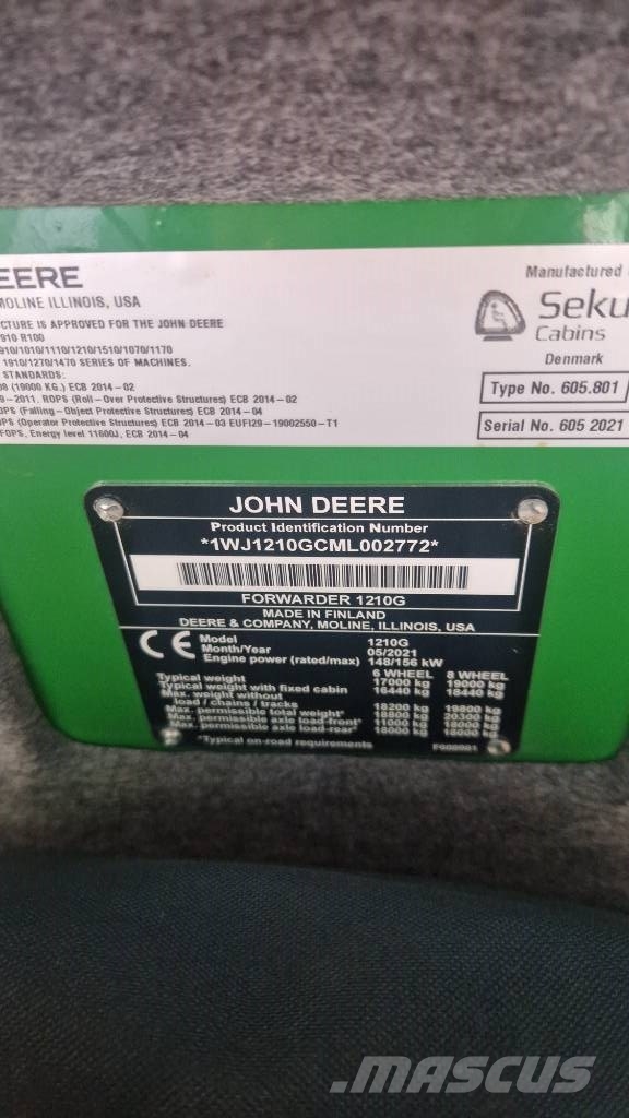 John Deere 1210 G Forwarder
