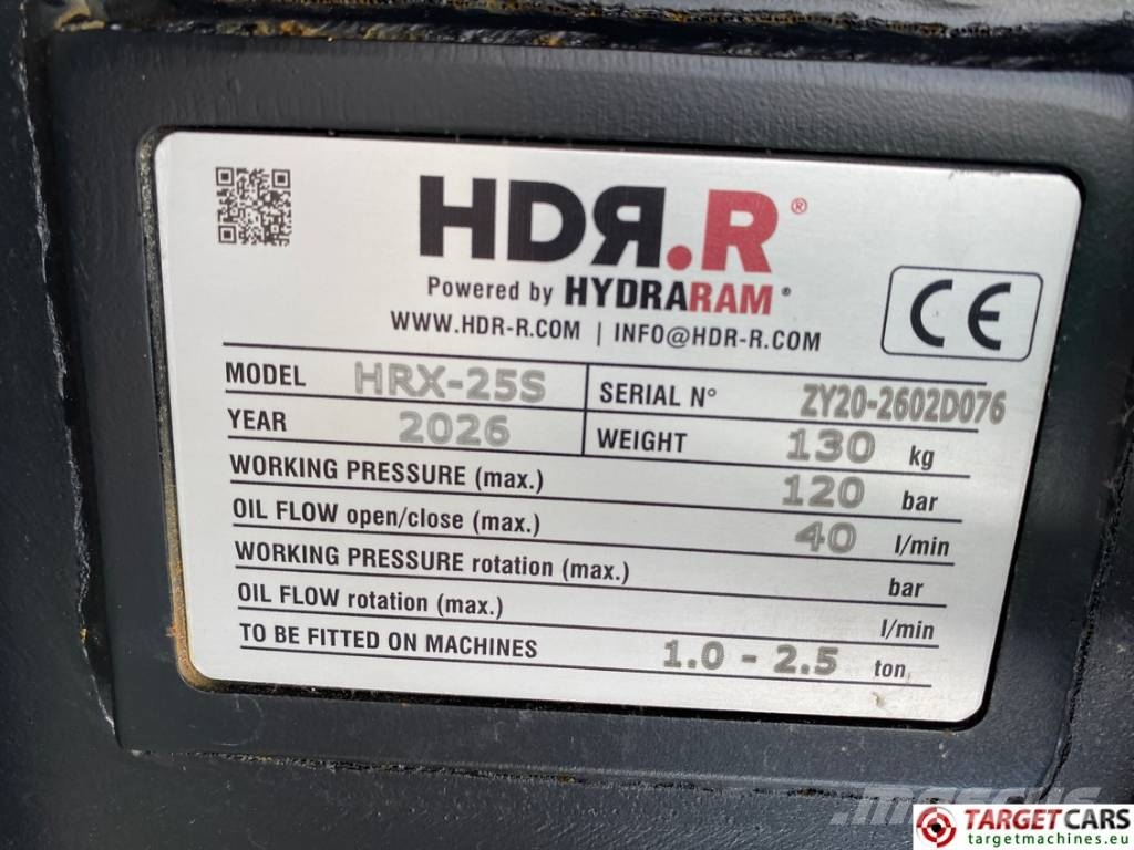 Hydraram HDR.R HRX-25S Hydraulic Hammer 1.0~2.5T Unused Hammer / Brecher