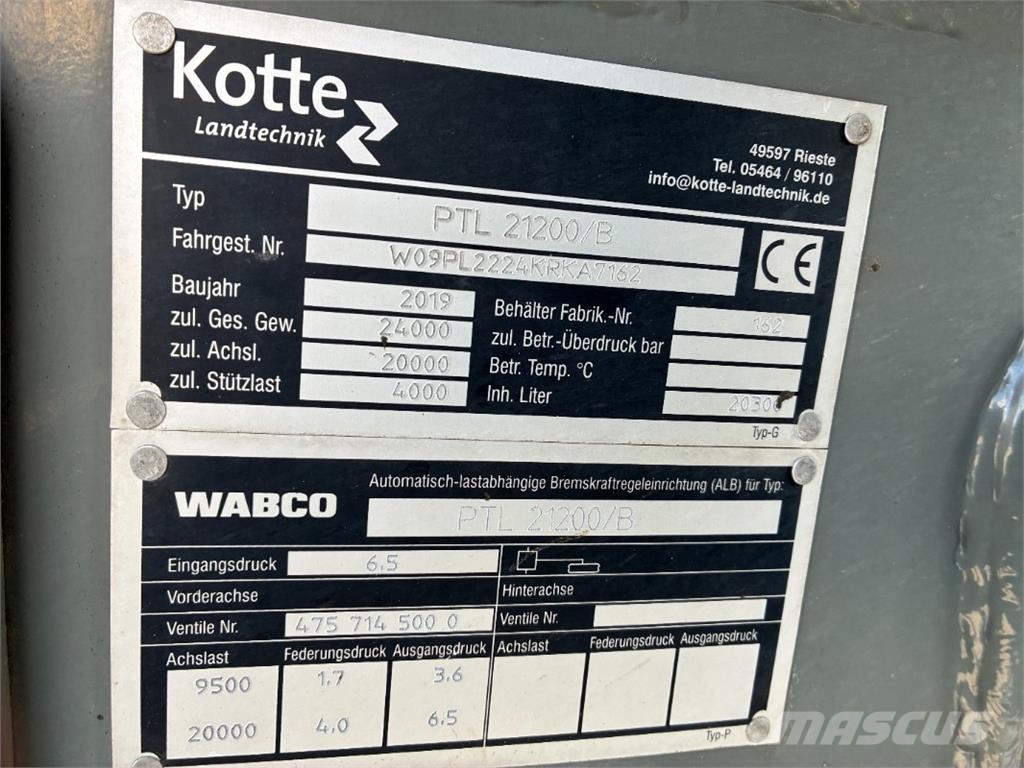 Kotte PTL 21.200 Muut maatalouskoneet