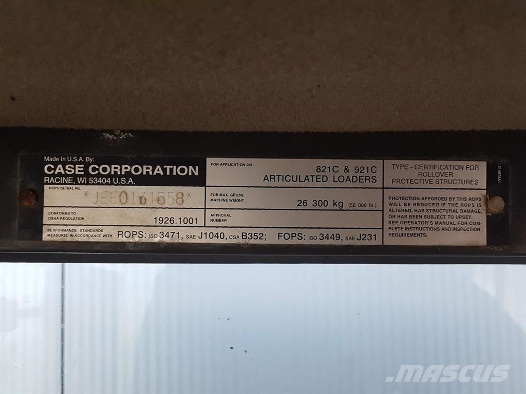 CASE 821C / 921C - Cabin/Kabine/Cabine Καμπίνες και εσωτερικό