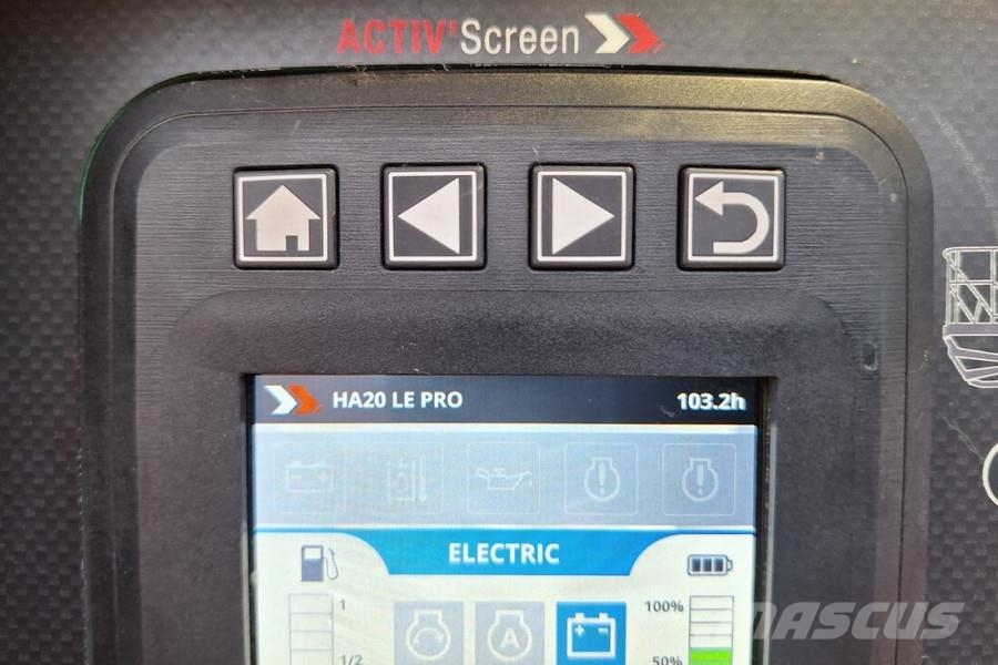 Haulotte HA20LEPRO Valid Inspection, Hybrid, 4x4x4 Drive, 2 ブームリフト　屈伸型