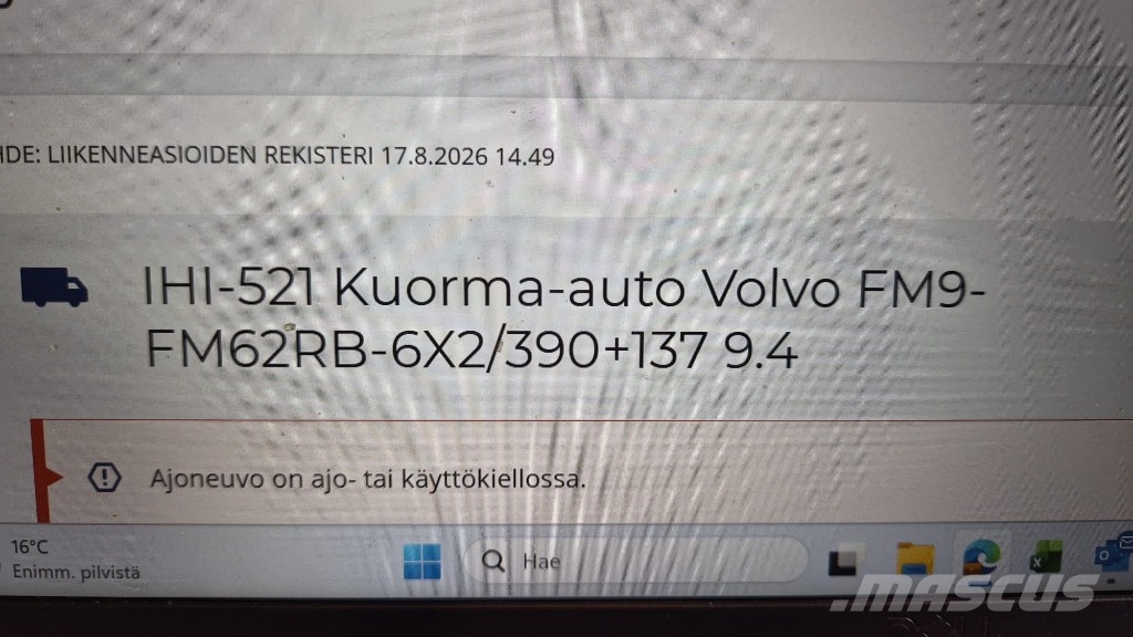 Volvo FM 9 340 شاحنات مسطحة/مفصلية الجوانب