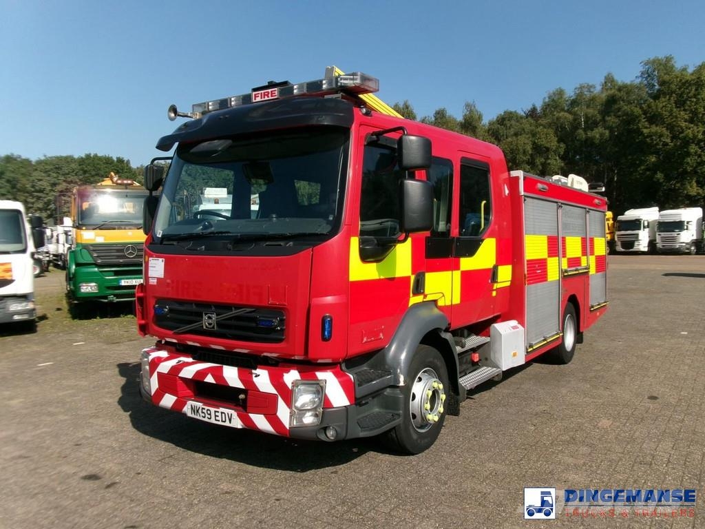 Volvo FL280 4X2 RHD crewcab fire engine + pump & waterta 消防车