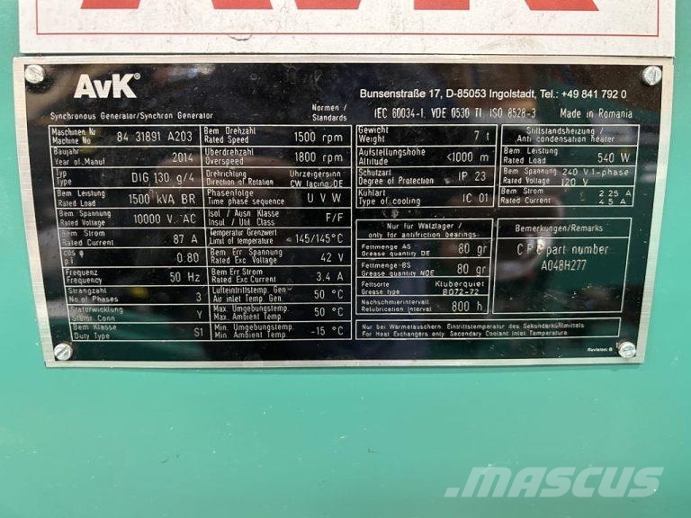 AVK DIG 130 g/4 Outros geradores
