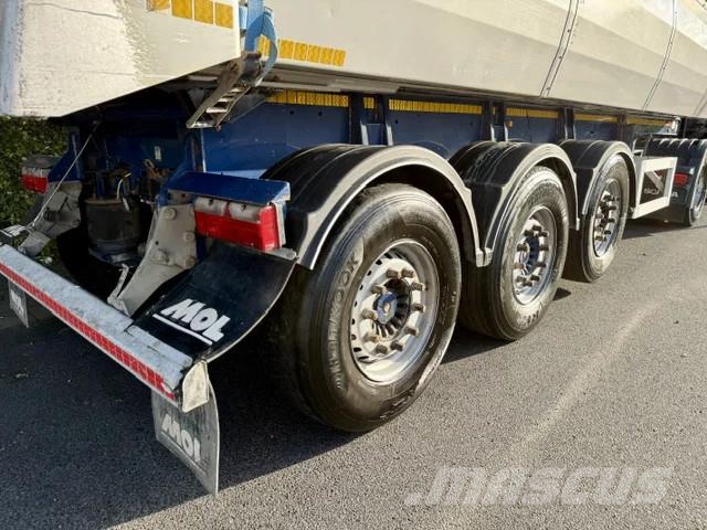 MOL Thermo /Stahl Alu/Liftachse/ 28 m³ Kippipuoliperävaunut