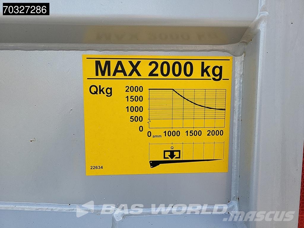 Mercedes-Benz Atego 1524 Atego 4X2 15tonner 6-cylinder 2000kg La ボックスボディー、ウイング、箱車