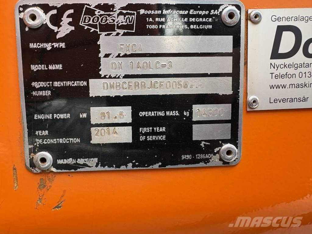 Doosan DX 140 LC-3 Pelle sur chenilles