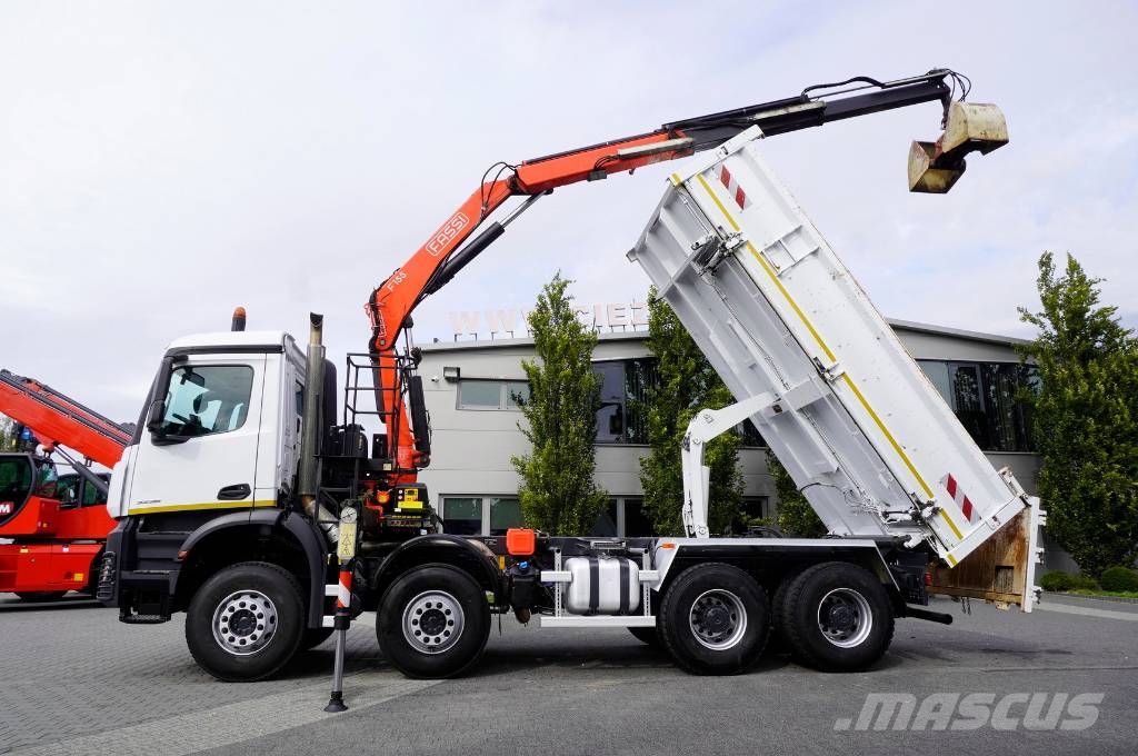 Mercedes-Benz Arocs 3236 8×4 / 90 tho. km / Fassi F155A.0.22 Żurawie samochodowe