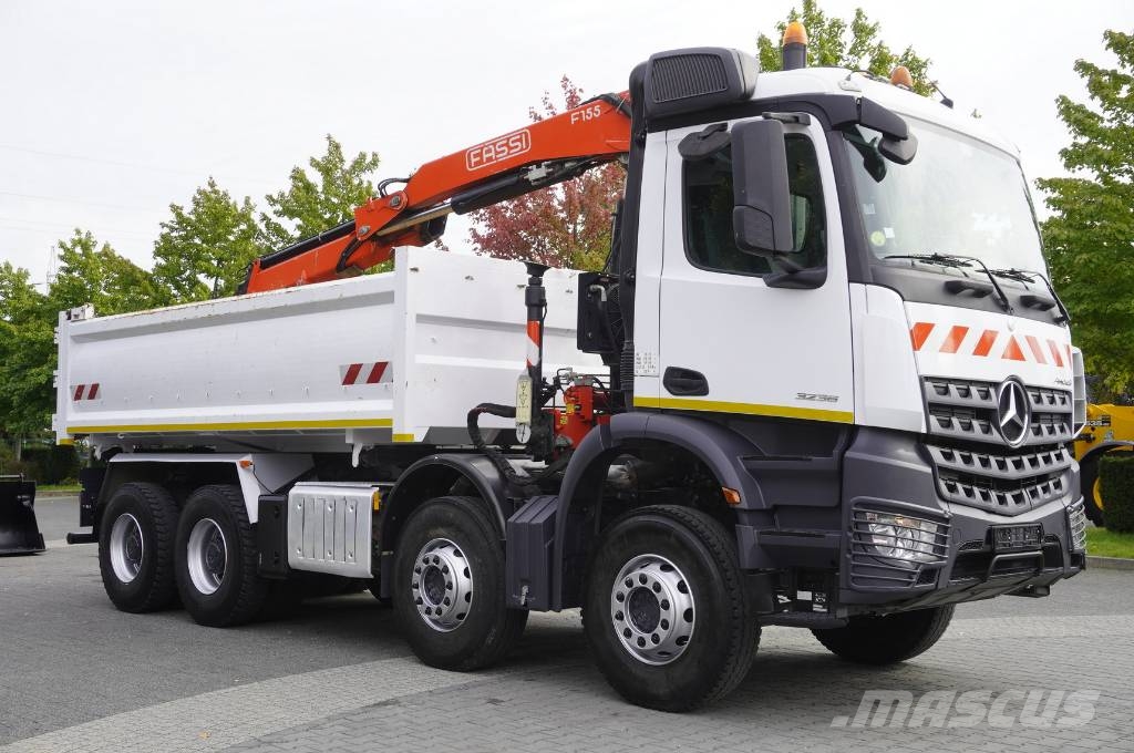 Mercedes-Benz Arocs 3236 8×4 / 90 tho. km / Fassi F155A.0.22 Żurawie samochodowe