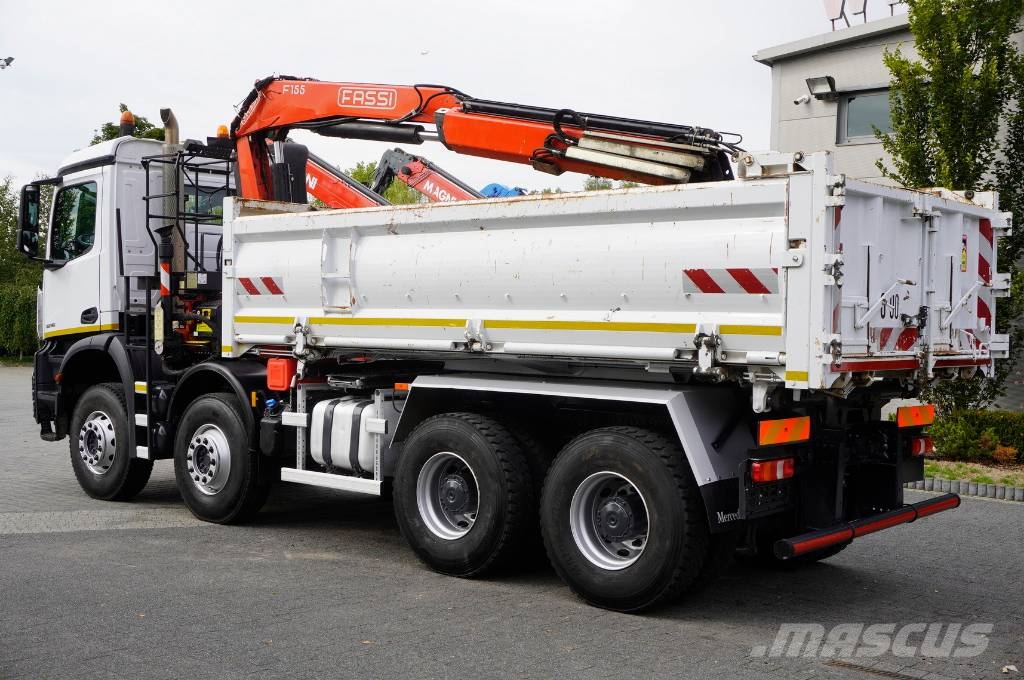 Mercedes-Benz Arocs 3236 8×4 / 90 tho. km / Fassi F155A.0.22 Żurawie samochodowe