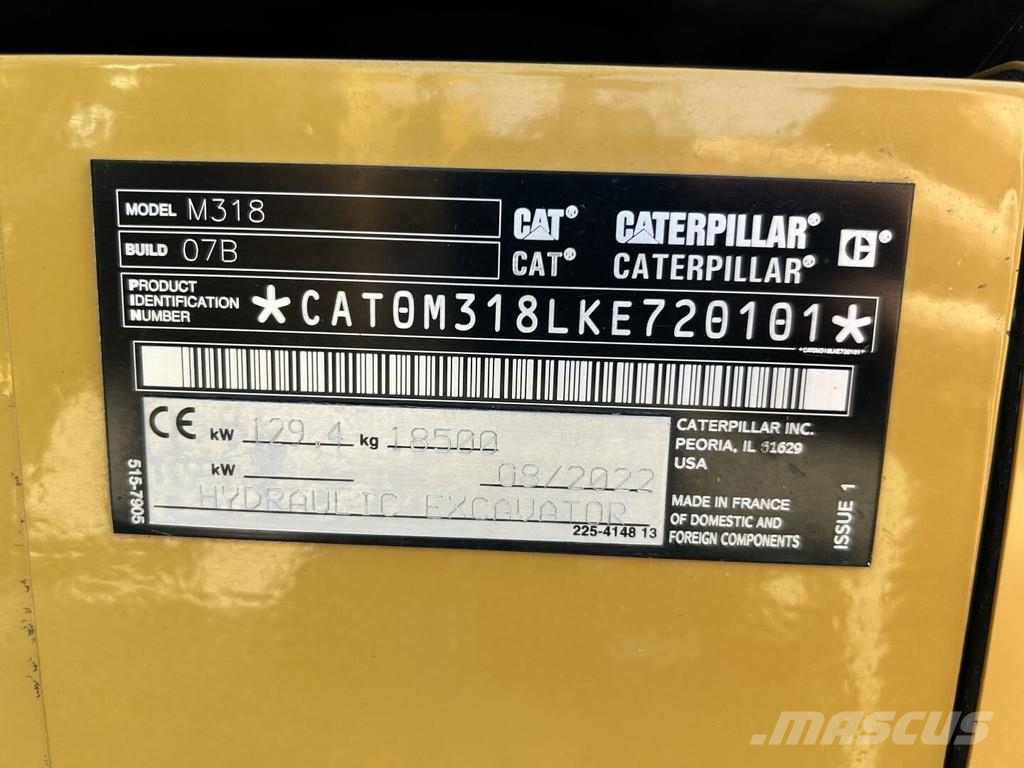CAT M318-07 Wielgraafmachines