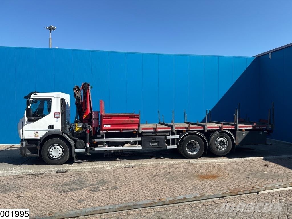 Renault D 26 320 6x2, EURO 6, Palfinger, Remote Tovornjaki s kesonom/platojem