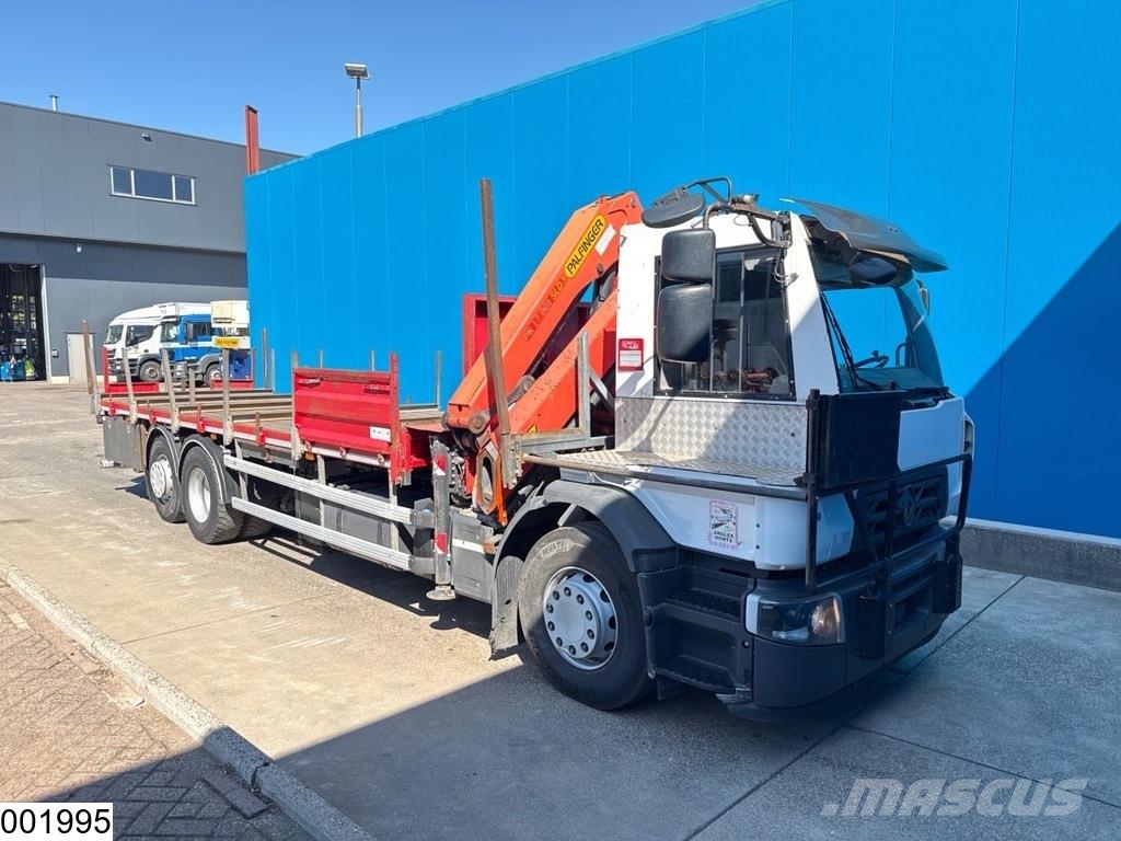 Renault D 26 320 6x2, EURO 6, Palfinger, Remote Tovornjaki s kesonom/platojem