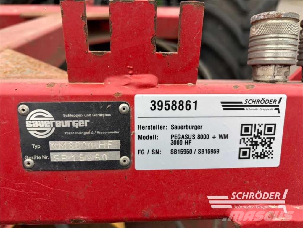 Sauerburger PEGASUS 8000 + WM 3000 HF Mulcher