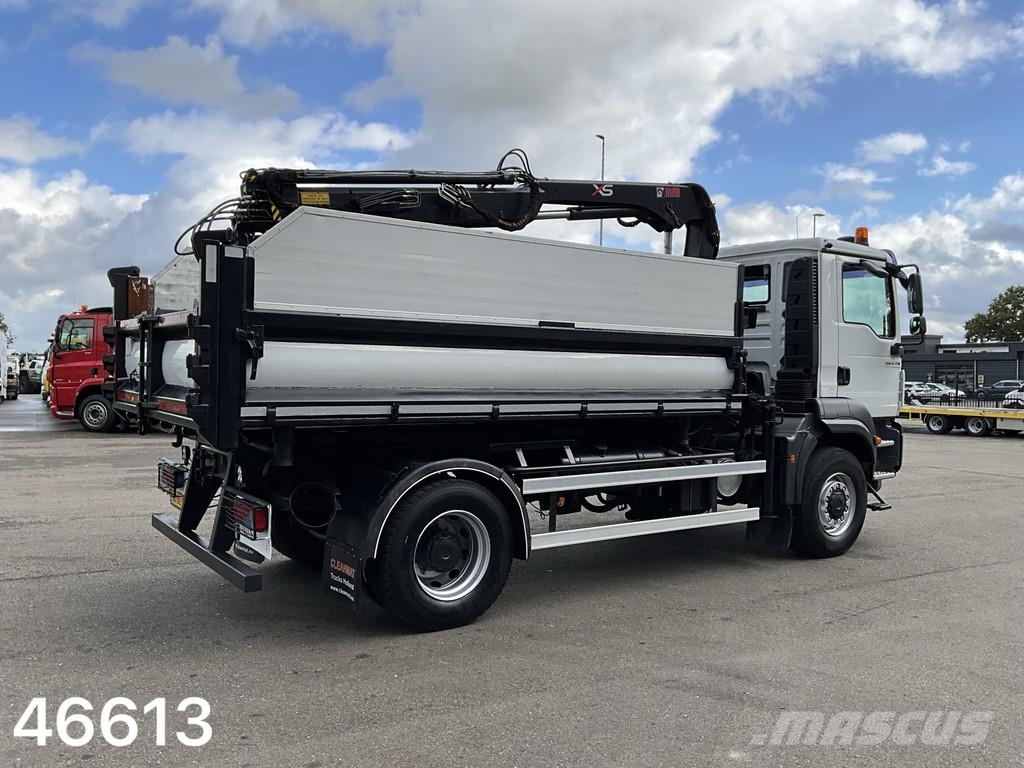 MAN TGM 18.250 4x4 Full Steel Hiab 11 Tonmeter laadkra Kipper