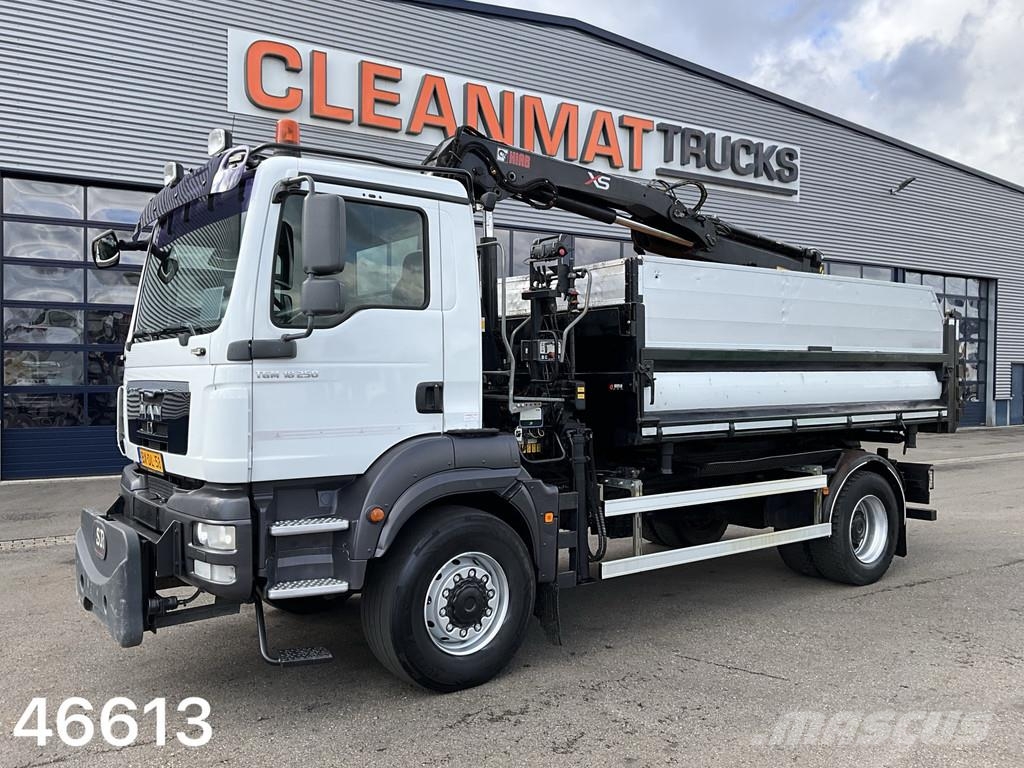 MAN TGM 18.250 4x4 Full Steel Hiab 11 Tonmeter laadkra Kipper