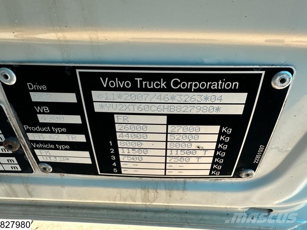 Volvo FM 540 EURO 6, 6x2 Dieren transport