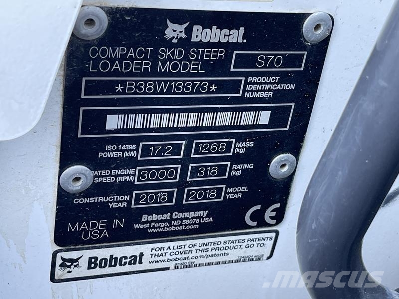Bobcat S 70 لوادر انزلاقية التوجيه