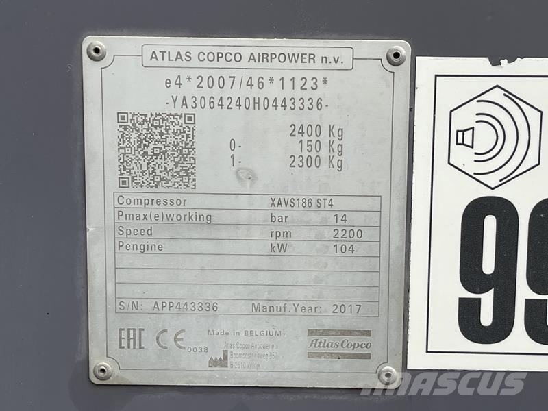 Atlas Copco XAVS 186 ST IV JD - N Compressors
