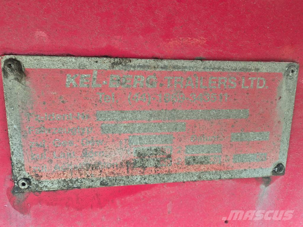 Kel-Berg 71 m3 steel tipper / stål tipper / synet / Semirremolques de volteo
