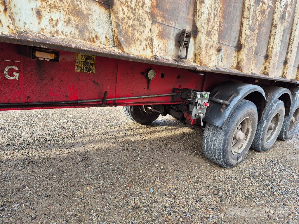 Kel-Berg 71 m3 steel tipper / stål tipper / synet / Semirremolques de volteo