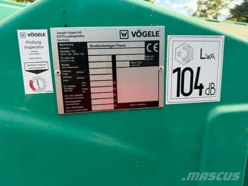 Vögele Vögele Super 800-3i Asfalttikoneet