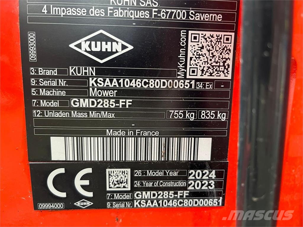 Kuhn GMD 280 FF Falciacondizionatrici
