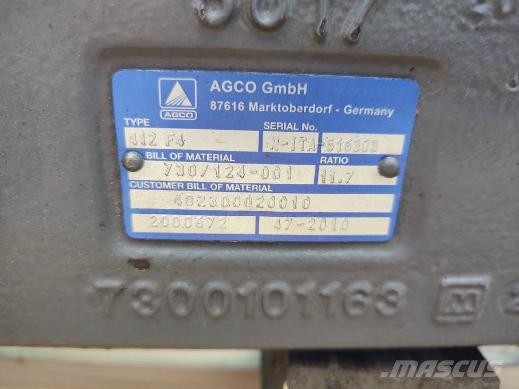  Drive axle 412F4 AGCO 730/124-001 2000672 Fendt 51 轴