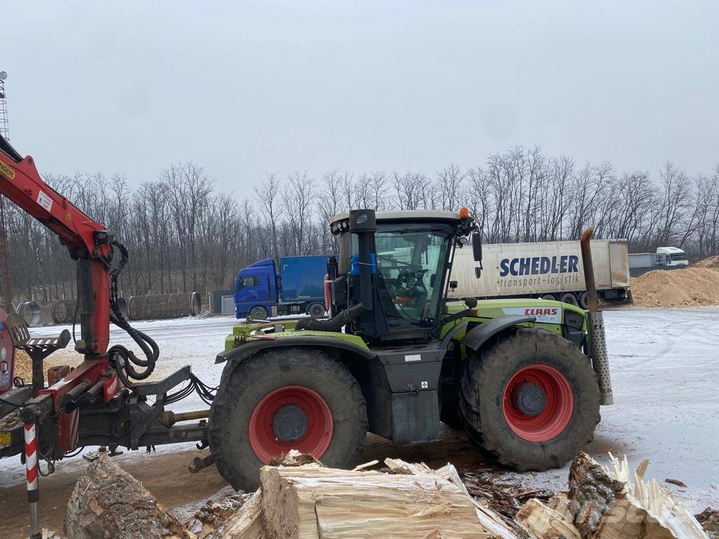 CLAAS XERION 380/450+JENZ 582Z+PALFINGER+SZÁLLÍTÓSZALAG Трактори