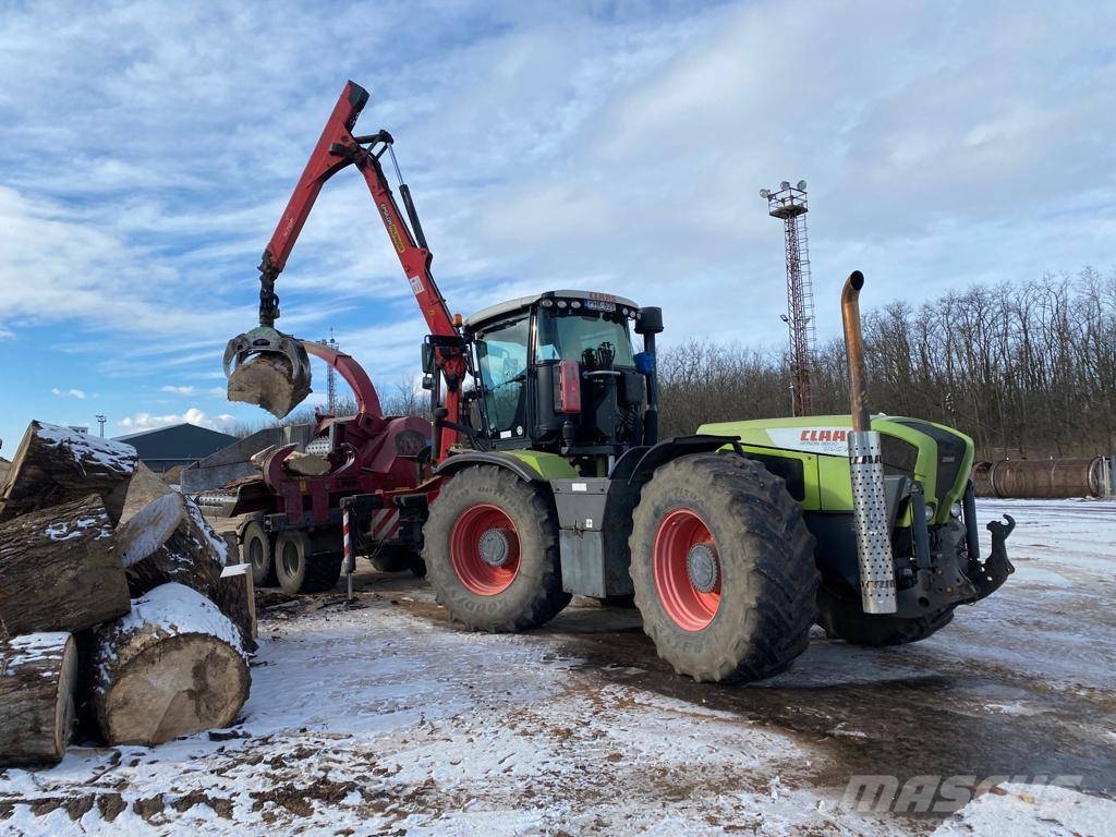 CLAAS XERION 380/450+JENZ 582Z+PALFINGER+SZÁLLÍTÓSZALAG Трактори