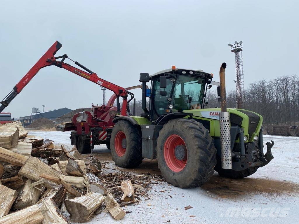 CLAAS XERION 380/450+JENZ 582Z+PALFINGER+SZÁLLÍTÓSZALAG Трактори