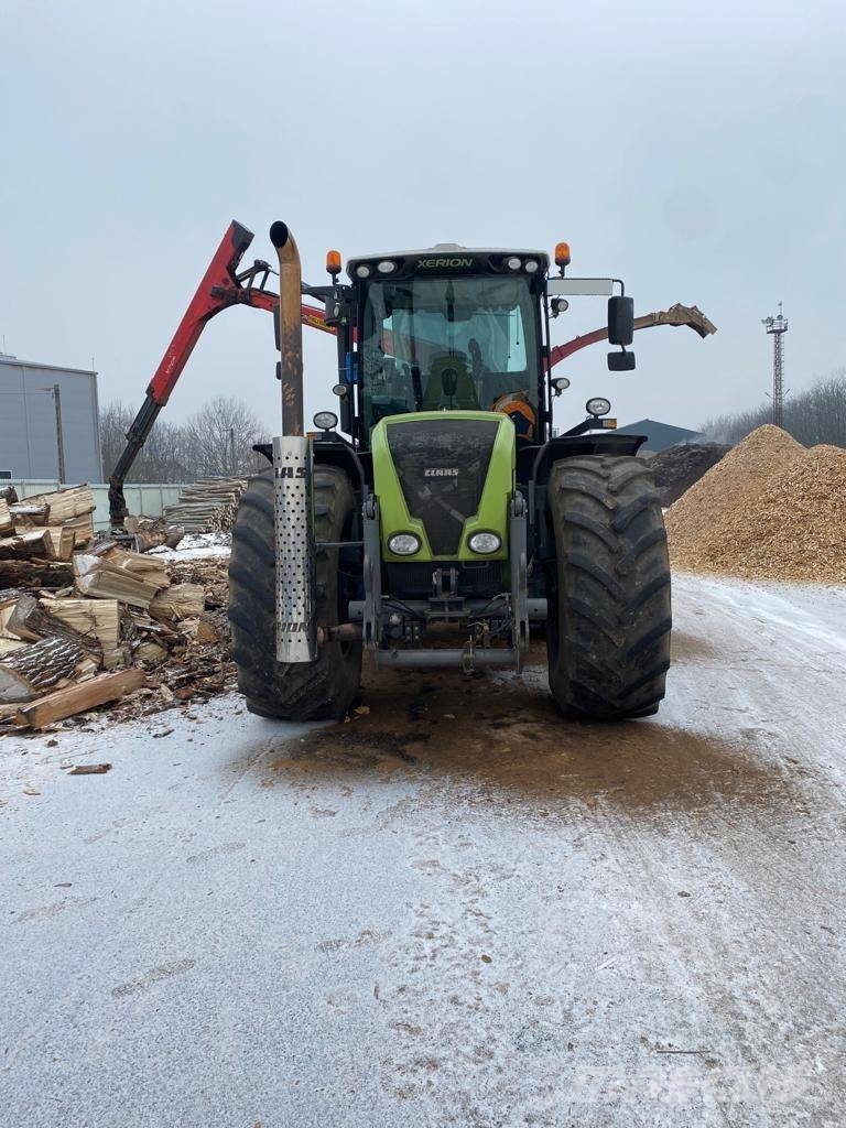 CLAAS XERION 380/450+JENZ 582Z+PALFINGER+SZÁLLÍTÓSZALAG Трактори