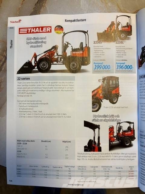 Thaler 2230S+ ماكينات زراعية - غير ذلك