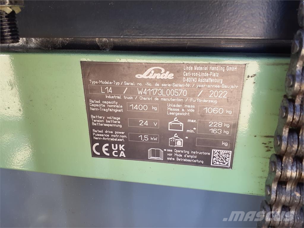 Linde L14 行走式堆垛机