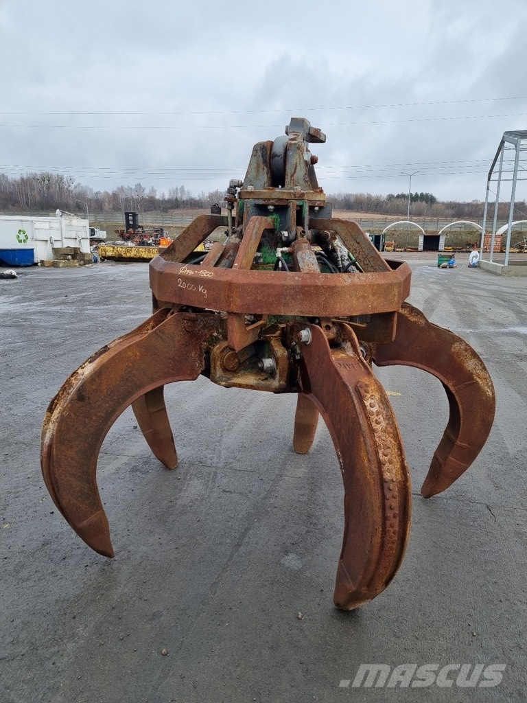 Kinshofer NON-ROTATING SCRAPE GRIPPER WEIGHT 2000 KG Grijpers