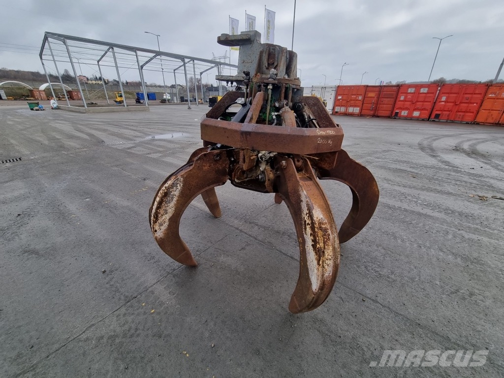 Kinshofer NON-ROTATING SCRAPE GRIPPER WEIGHT 2000 KG Grijpers