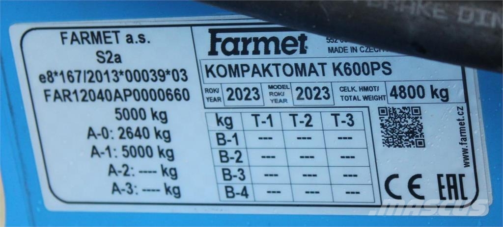 Farmet Kompaktomat K600PS Long مثاقيب مدمجة