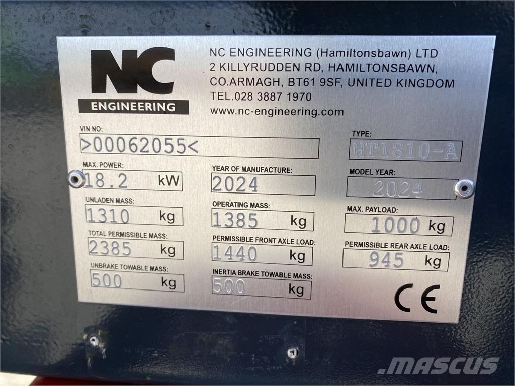 NC ENGINEERING HT1810 Vehículos compactos de volteo