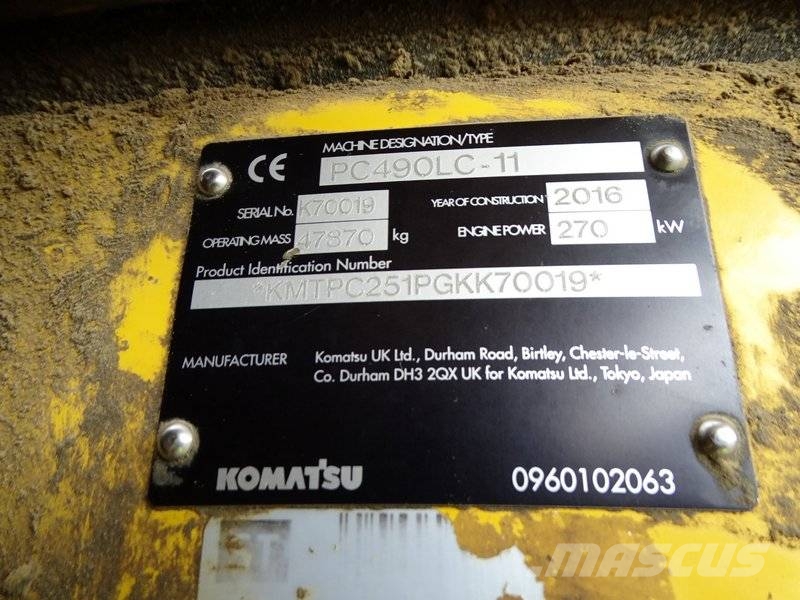 Komatsu PC 490 LC-11 Roomikekskavaatorid