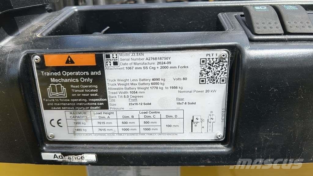 Hyster J3.5XN Інше