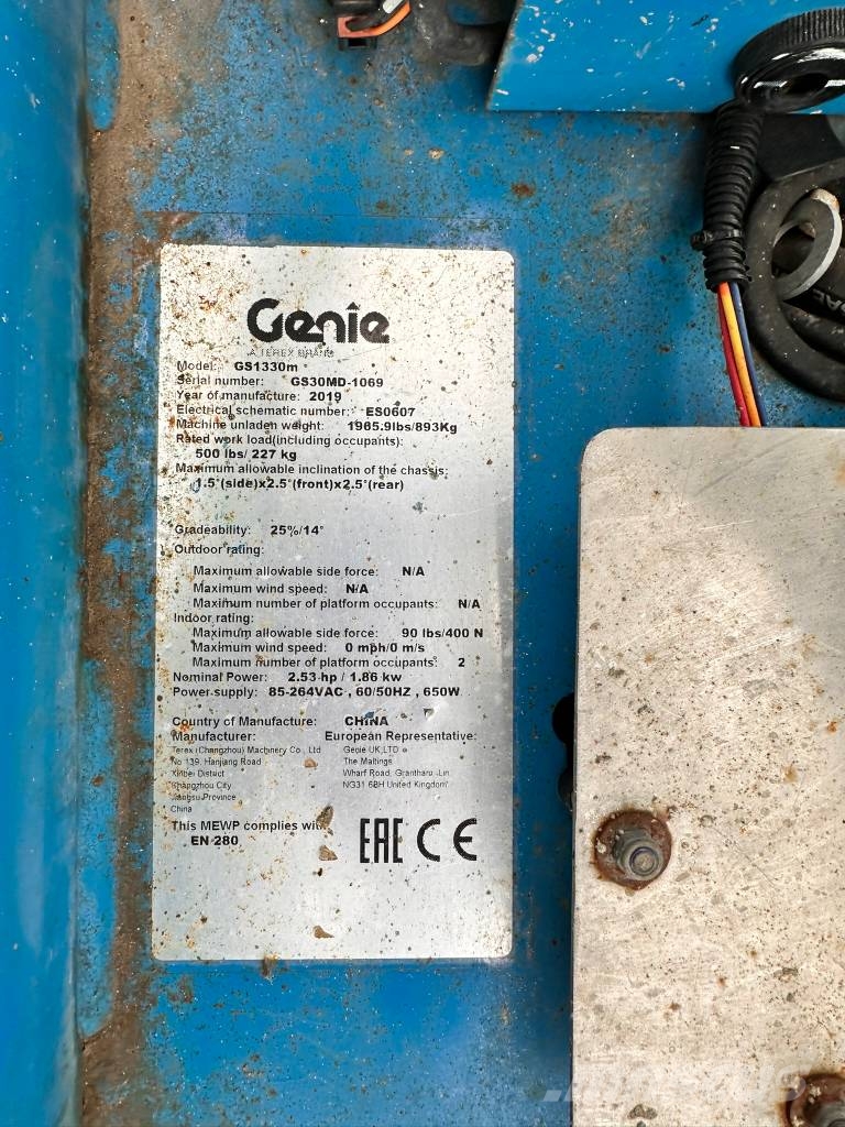 Genie GS 1330 Nacelle ciseaux