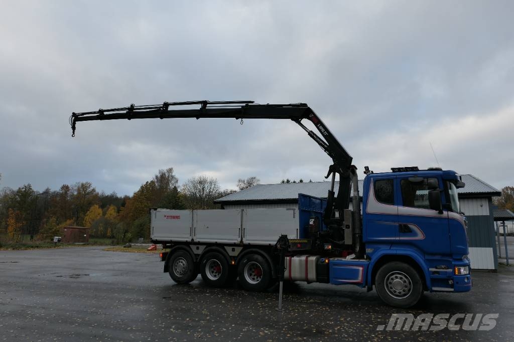 Scania Tipp/Kran R520lb8x4*4hnb Smagās mašīnas ar celtni