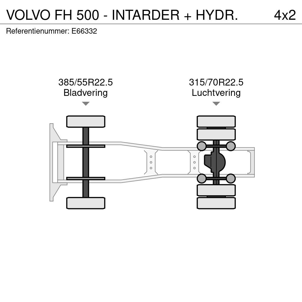 Volvo FH 500 - INTARDER + HYDR. Tegljači