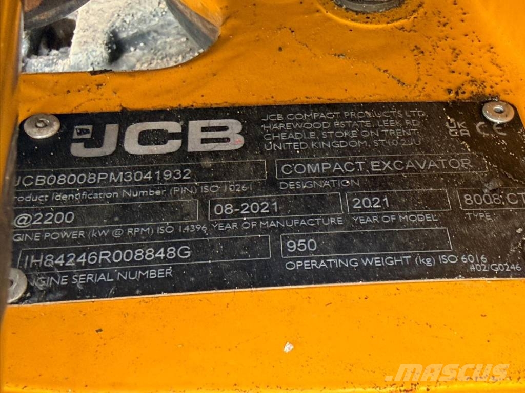 JCB 8008 CTS Mini excavators < 7t (Mini diggers)