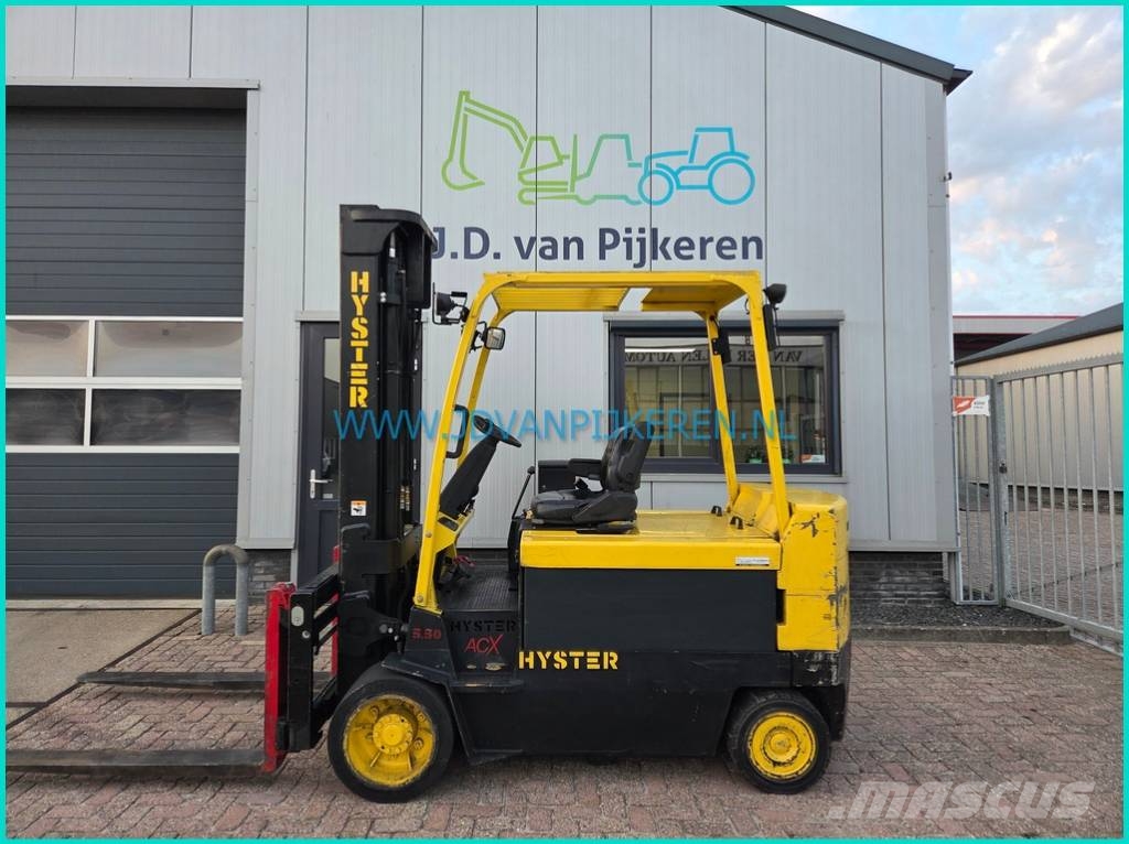 Hyster E5.50XL ACX 6377hours+batt99%+shift+forkpositioner Электропогрузчики