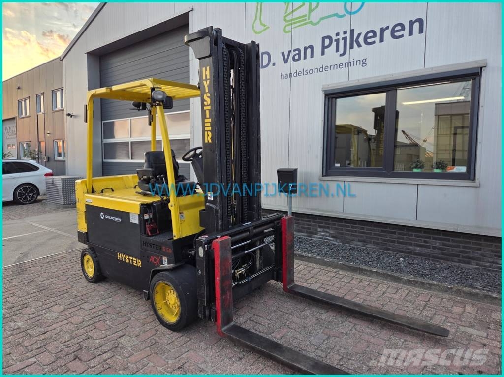 Hyster E5.50XL ACX 6377hours+batt99%+shift+forkpositioner Электропогрузчики