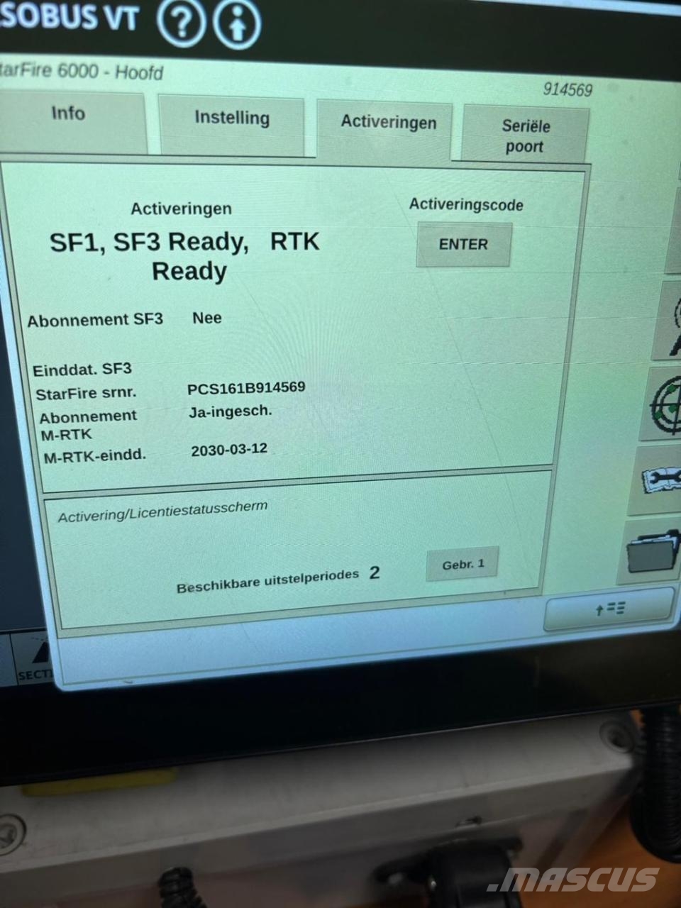John Deere SF 6000 ONTVANGER GPS