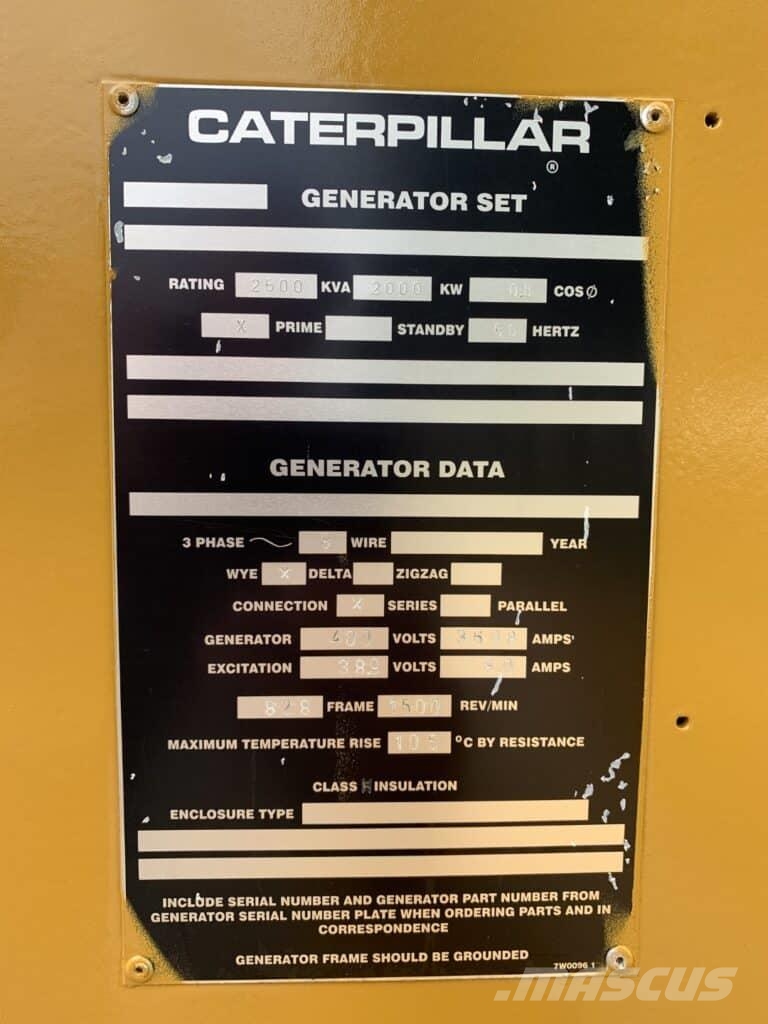 CAT SR4B - Overhauled - 2000 kW - 144-1830 其它发电机