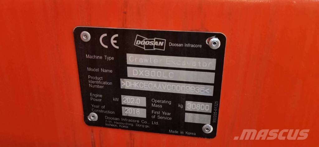 Doosan 300-7 Pásové rýpadlá